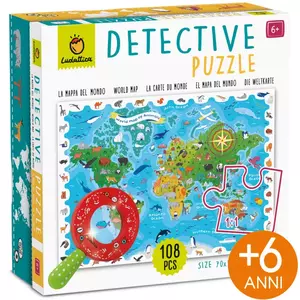 Detektív puzzle - A világ állatai - 108db