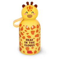  Duplafalú rozsdamentes acél kulacs - Zsiráf - 310 ml