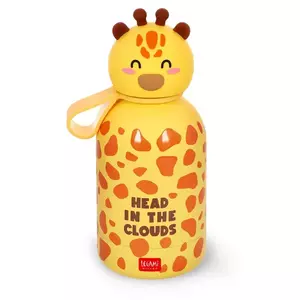 Duplafalú rozsdamentes acél kulacs - Zsiráf - 310 ml