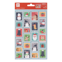 Matrica - Karácsonyi bélyegek