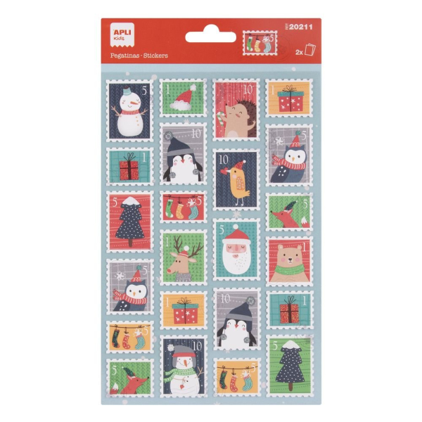 Matrica - Karácsonyi bélyegek