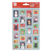 Matrica - Karácsonyi bélyegek