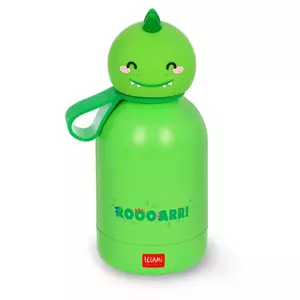 Duplafalú rozsdamentes acél kulacs - Dinó - 310 ml
