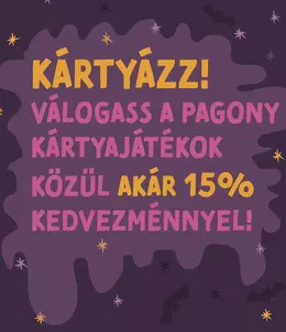 Szuper kártyajátékok akár 15% kedvezménnyel!