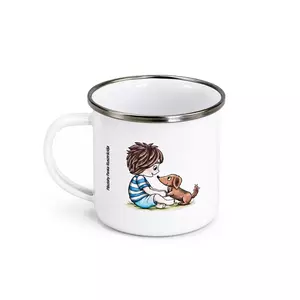Zománcozott bögre - Momó és Max - 200ml