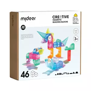 Mágneses építőjáték - 46db