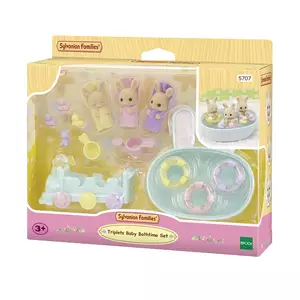 Sylvanian Families - Nyuszi hármasikrek fürdőző szett