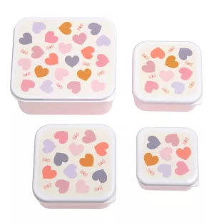 Uzsonnásdoboz - 4db-os - Szív