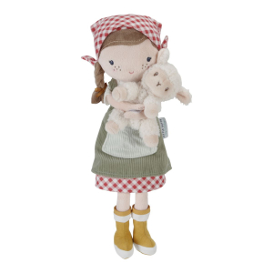 Baba díszdobozban - Rosa báránnyal - 35cm