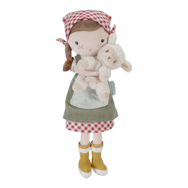 Baba díszdobozban - Rosa báránnyal - 35cm