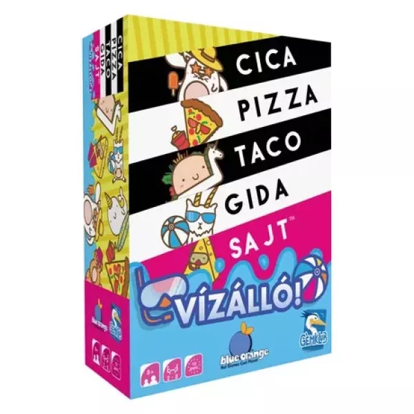 Cica, pizza, taco, gida, sajt - Vízálló kiadás