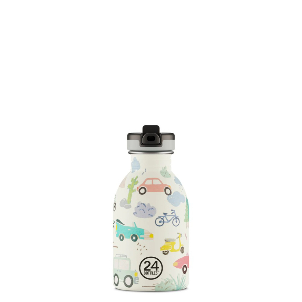 24Bottles Kids kulacs - Adventure Friends - 250ml - Szívószállal