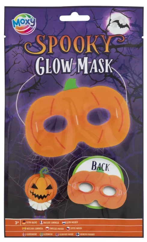 Halloween - Világító szemmaszk - Tök