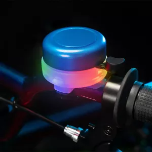 Kerékpár csengő színes led világítással - Kék