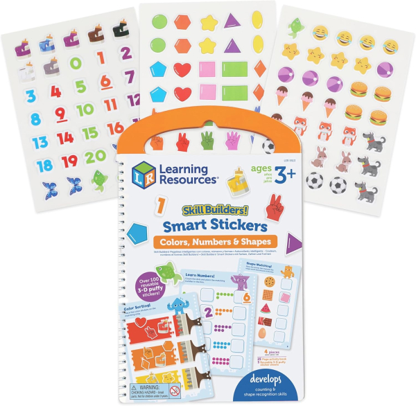 Újragasztható matricás foglalkoztató - Smart Stickers Numbers, Shapes, Colours