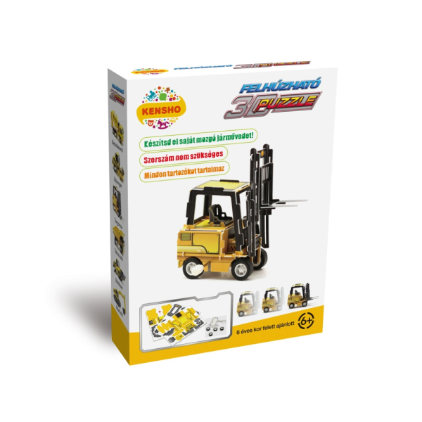 Felhúzható 3D puzzle - Targonca