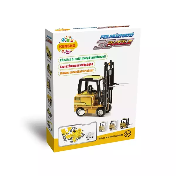Felhúzható 3D puzzle - Targonca