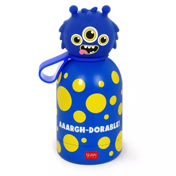 Duplafalú rozsdamentes acél kulacs - Szörny - 310 ml