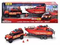 Majorette - Land Rover Fire Rescue + Boat