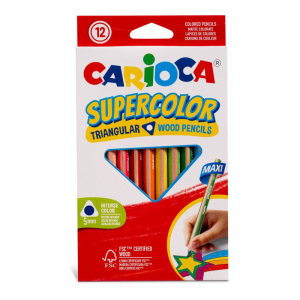 Carioca - Maxi háromszögletű színesceruza készlet - 12db