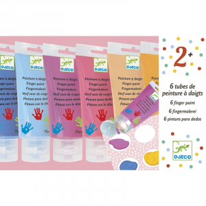 Ujjfesték tubusban. - 6 pasztell szín