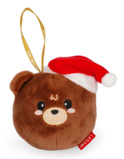 Plüss karácsonyi dísz - Maci