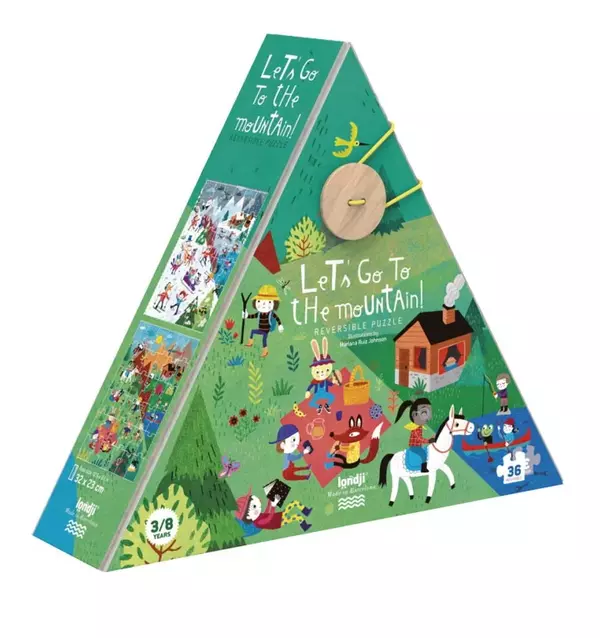 Puzzle - Gyerünk fel a hegyre! Két oldalas - 36db