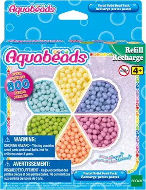 Aquabeads - Kiegészítő gyöngyszett - Pasztell színek