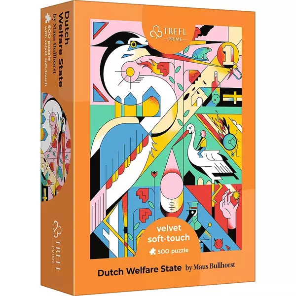 Bársony tapintású puzzle - Hollandia - 500 db