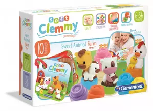 Clemmy - Puha építőkockák szett és könyv - Farm