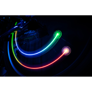 Színes ledes világítás kerékpár küllőre