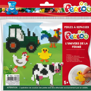 Vasalható gyöngy készlet - Farm - 1000db