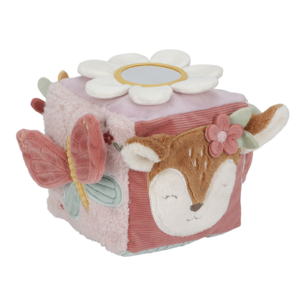 Plüss készségfejlesztő kocka - Fairy garden