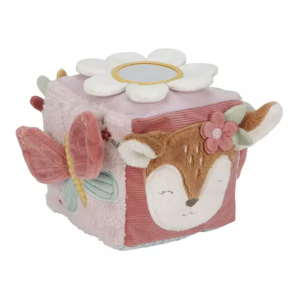 Plüss készségfejlesztő kocka - Fairy garden