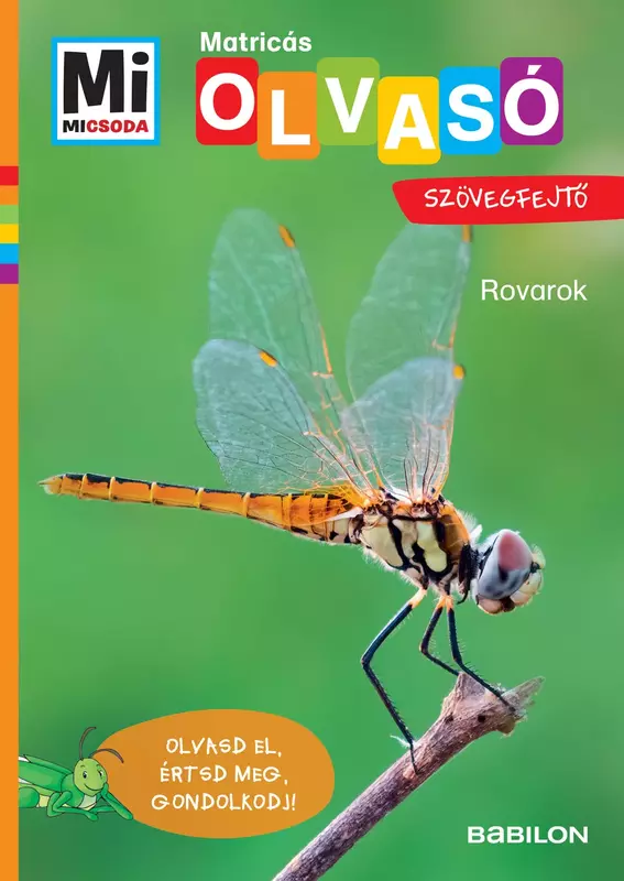 Rovarok - Matricás szövegfejtő - Mi Micsoda olvasó