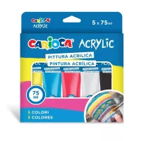 Carioca - Acryl festék készlet - 5db-os