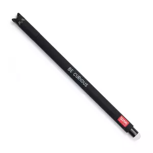 Legami - radírozható zselés toll - fekete tinta - Cica