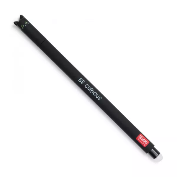 Legami - radírozható zselés toll - fekete tinta - Cica
