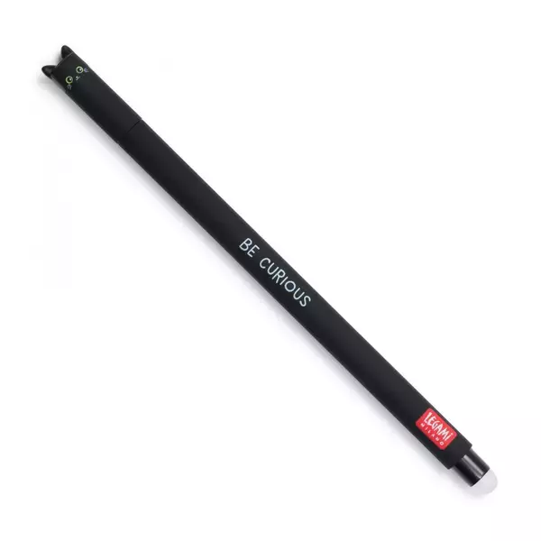 Legami - radírozható zselés toll - fekete tinta - Cica