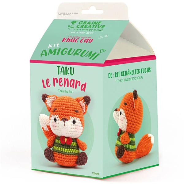 Amigurumi készlet – Róka - 12.5 cm