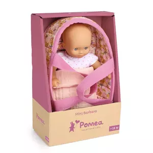 Játékbaba Mini - Barbara mózeskosárral - 20cm