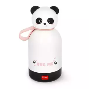 Duplafalú rozsdamentes acél kulacs - Panda - 310 ml