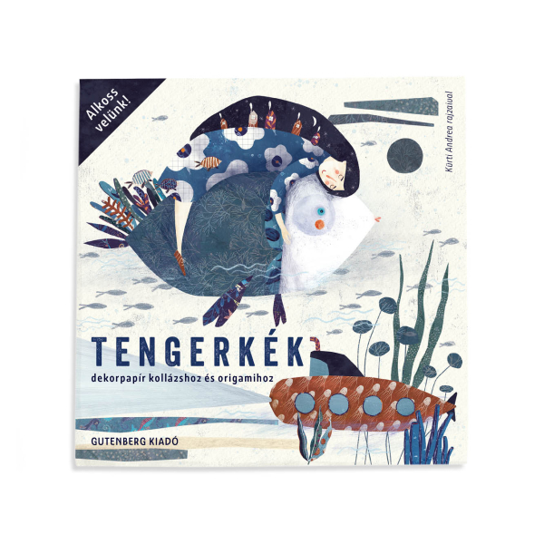 Gutenberg Dekorpapír - Tengerkék