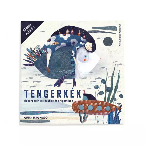 Gutenberg Dekorpapír - Tengerkék
