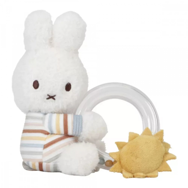 Csörgő - Miffy - Vintage csíkos